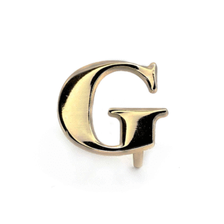 Letra "G" 2 cms oro
