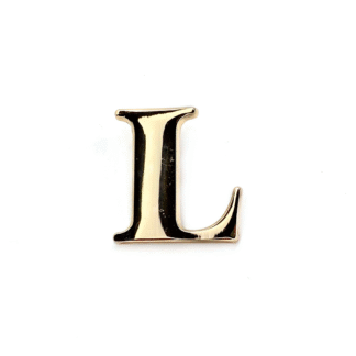 Letra "L" 2 cms oro