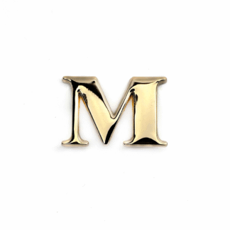 Letra "M" 2 cms oro