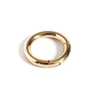 Argolla con Resorte 25 mm Oro