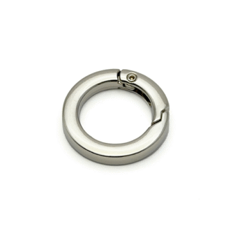 Argolla con Resorte 20 mm Níquel