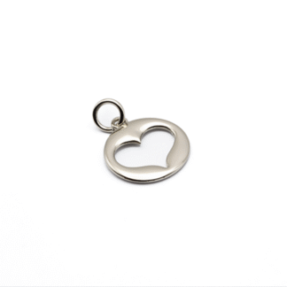 Dije 28392 Corazón Hueco Níquel