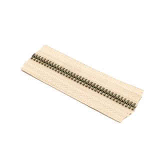 Cierre Metal #5 Beige/Oro Viejo