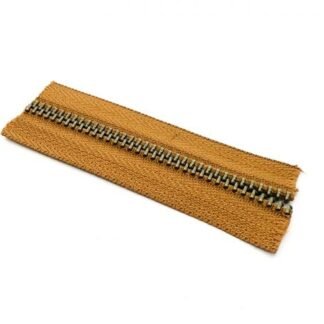 Cierre Metal #5 Cajeta/Oro Viejo