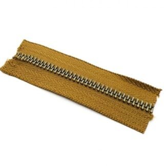 Cierre Metal #5 Marrón/Oro Viejo