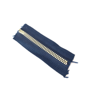 Cierre Metal #5 Marino/Oro