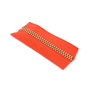 Cierre Metal #5 Coral/Oro