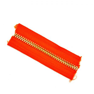 Cierre Metal #5 Naranja/Oro