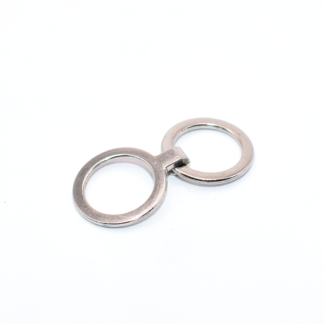 BROCHE 2 AROS 13 MM NÍQUEL