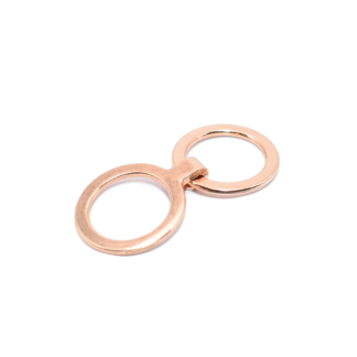 BROCHE 2 AROS 13 MM ORO