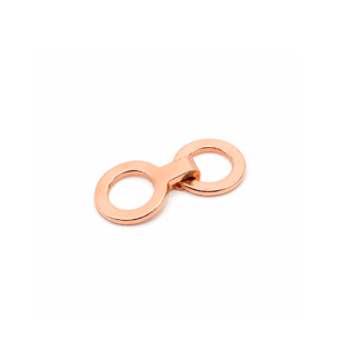BROCHE 2 AROS 8 MM ORO